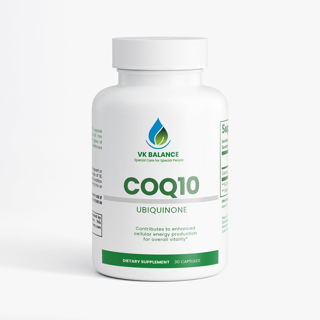 CoQ10 Ubiquinone for Energy & Heart Health