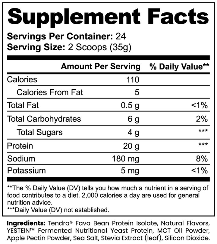 Plant Protein (Vanilla) – Clean Nutrition for a Stronger, Healthier You