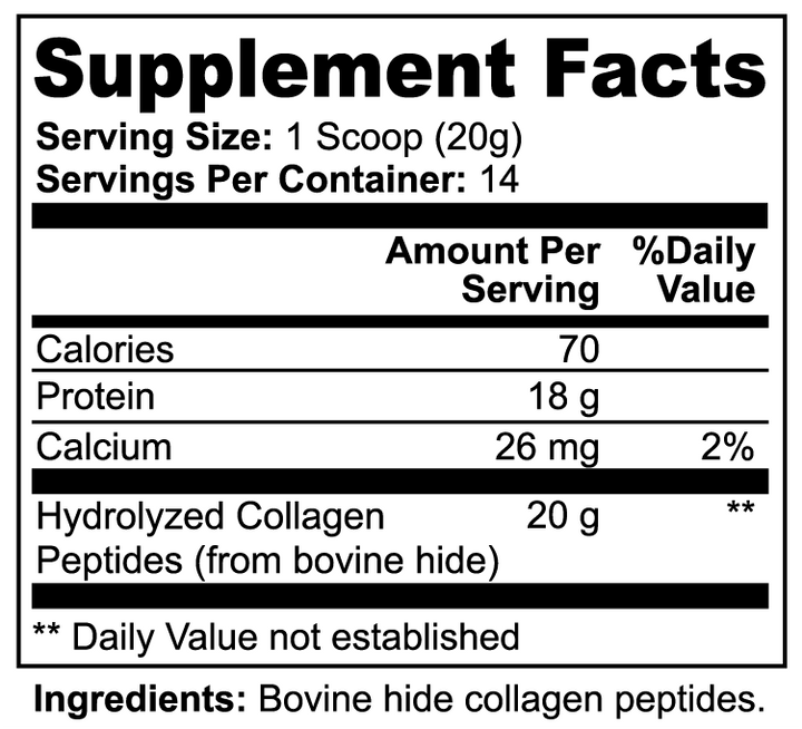 Grass-Fed Hydrolyzed Collagen Peptides – Beauty, Strength & Vitality from Within