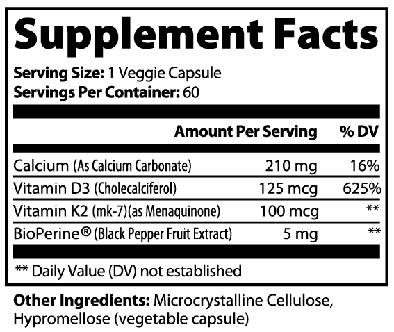 Bone & Heart Support – Vitamin D + K