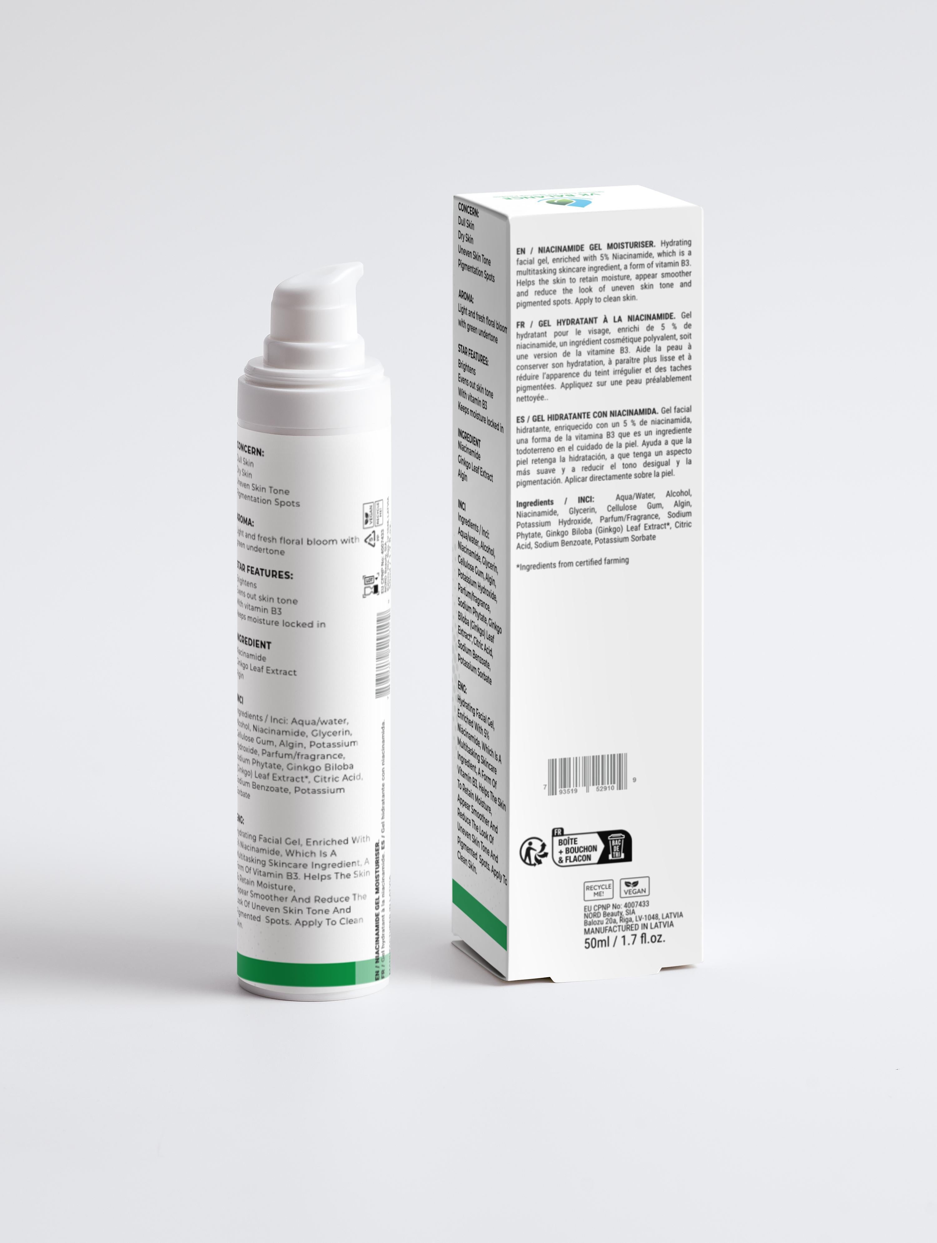 Niacinamide Gel Moisturizer – Brighten, Balance & Glow ✨