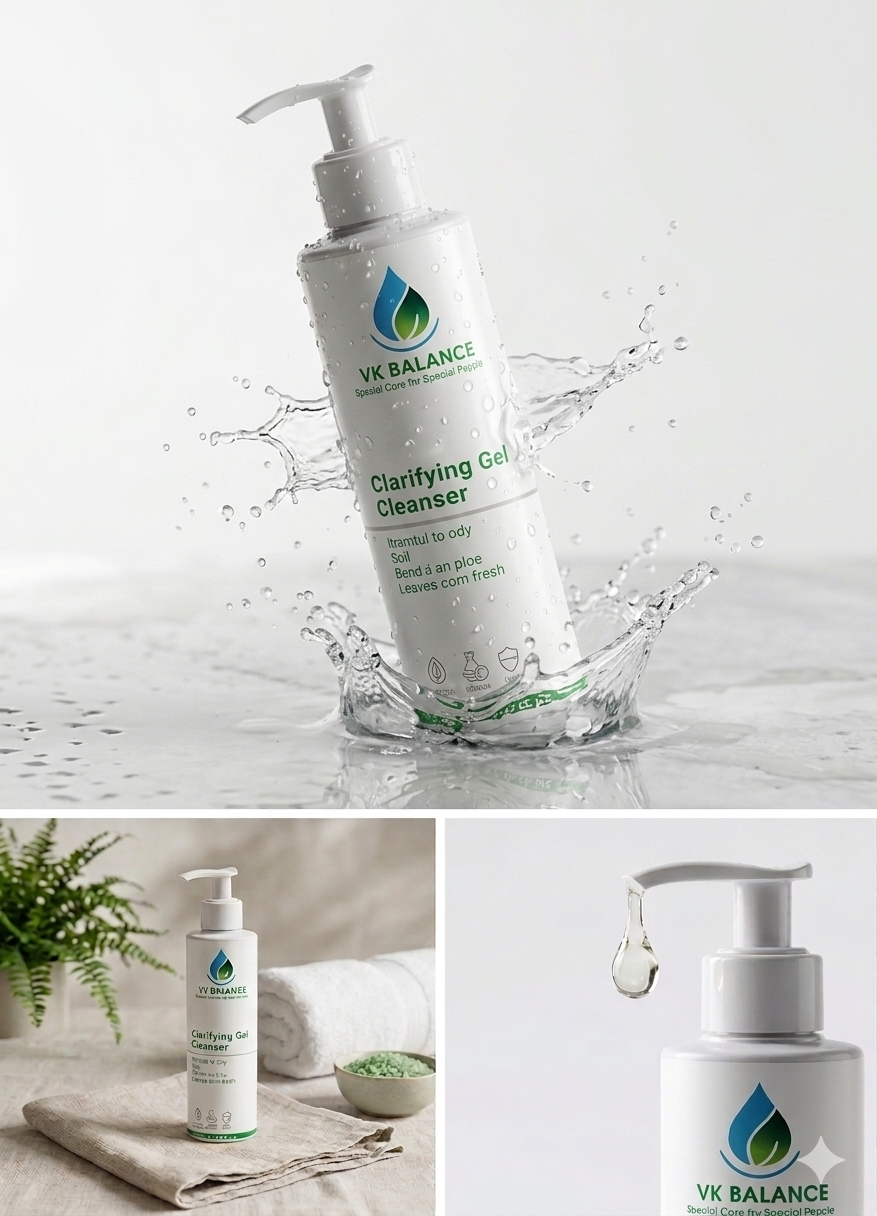 Clarifying Gel Cleanser – Purify, Balance, Refresh 💧